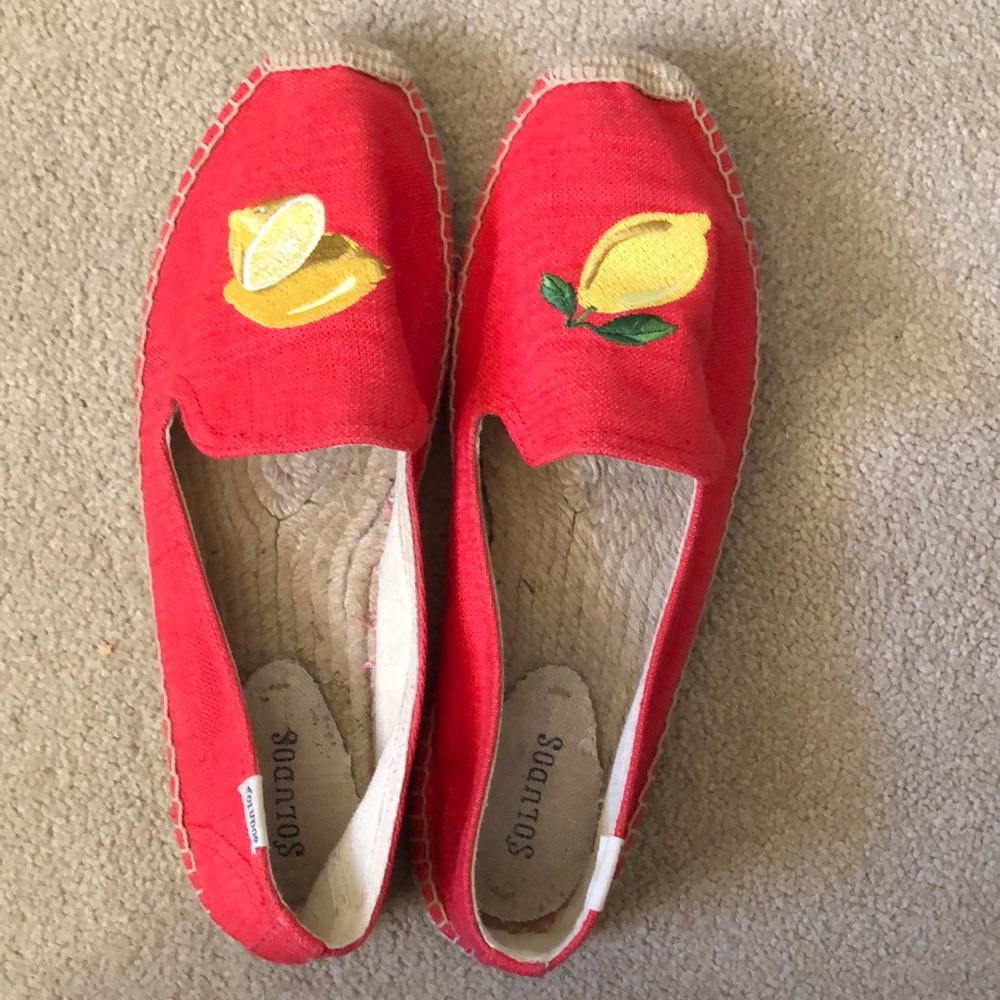 Soludos Lemon Espadrilles Size 10 New